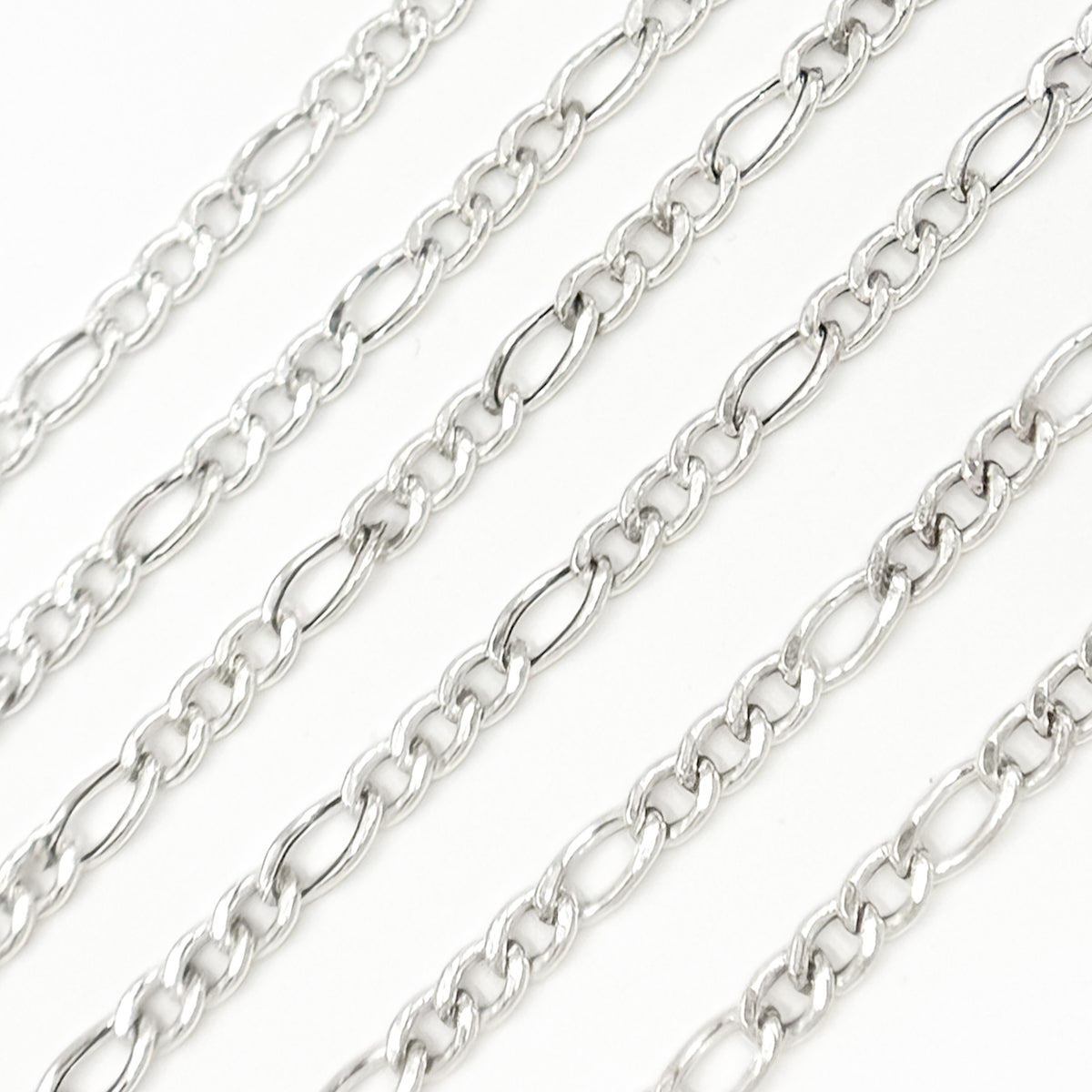 Sterling Silver Figaro Chain