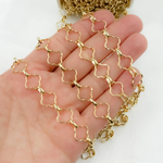 Load image into Gallery viewer, V157GP. Gold Plated 925 Sterling Silver Flower Link
