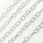 Load image into Gallery viewer, 1408SS. Sterling Silver Smooth Heart Chain
