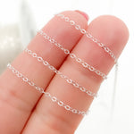Load image into Gallery viewer, V97SS. Sterling Silver Flat Cable Chain
