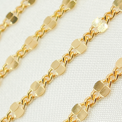193GF. 14K Gold Filled 1 Long & 3 Short Link Chain