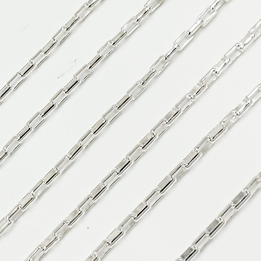 Y130SS. Sterling Silver Smooth Box Chain