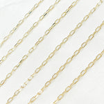 Load image into Gallery viewer, 050FLCL2T5BYFT. 14K Solid Yellow Gold Diamond Cut Chain
