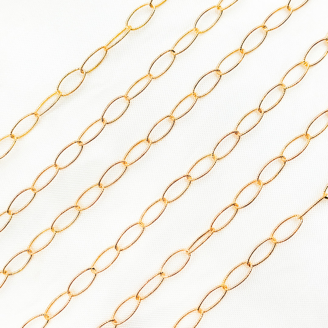 791TWGF. 14k Gold Filled Twisted Oval Link Chain