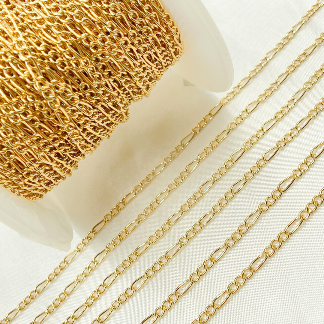 Yellow Gold Filled Figaro Style Chain.
