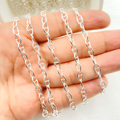 Z2-SS. Sterling Silver Smooth Marina Link Chain