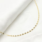 Load image into Gallery viewer, 035FLP118L4L021. 14K Solid Gold Diamond Cut Marina Chain
