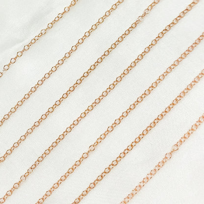 Rose Gold-Filled Smooth Cable Chain