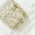 Load image into Gallery viewer, 925 Sterling Silver Flat Paperclip Chain