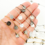 Load image into Gallery viewer, Sterling Silver Disc Dangle Wire Chain
