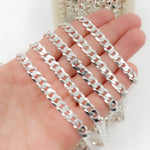 Load image into Gallery viewer, Y74SS. Sterling Silver Flat Curb Chain
