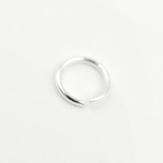 White Sterling Silver Open Jump Ring