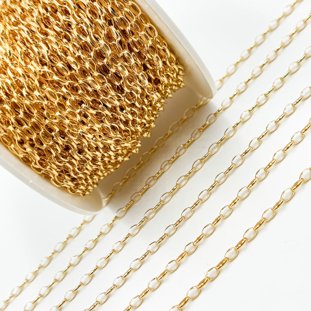 V305GF. 14K Gold Filled Oval Link Chain