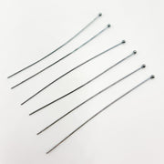 24 Gauge Black Rhodium Sterling Silver Ball 1 Inch Headpin