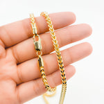 Load image into Gallery viewer, 100HVI2004000. 14K Solid Yellow Gold Franco Hollow Chain Necklace