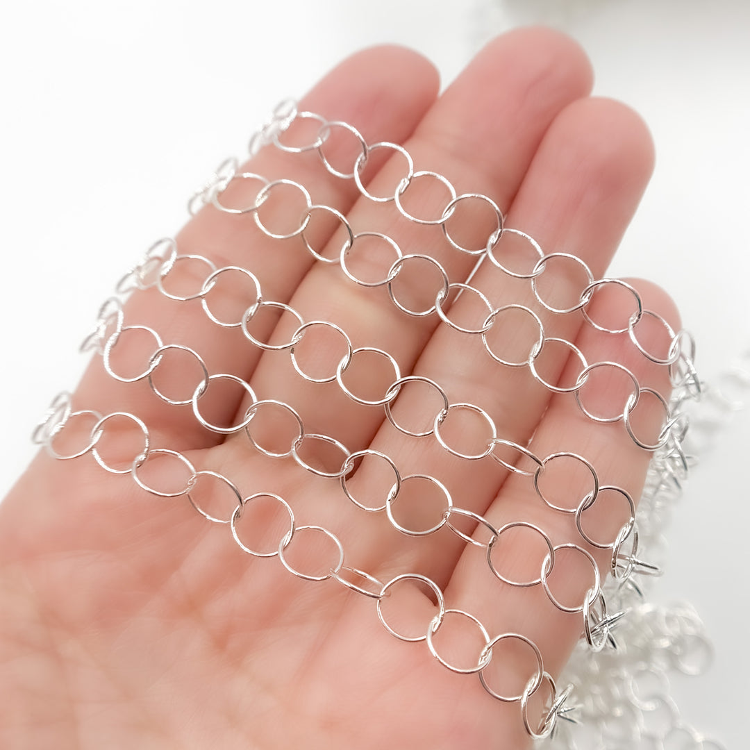 Sterling Silver Smooth Round Link Chain