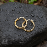 Load image into Gallery viewer, 15850021292. 14K Solid Gold Fancy Braided Hollow Hoop Earrings