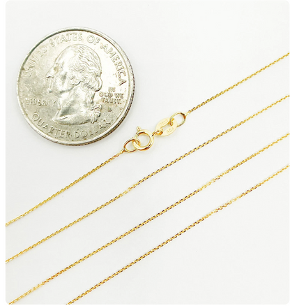 Solid Gold Cable Chain