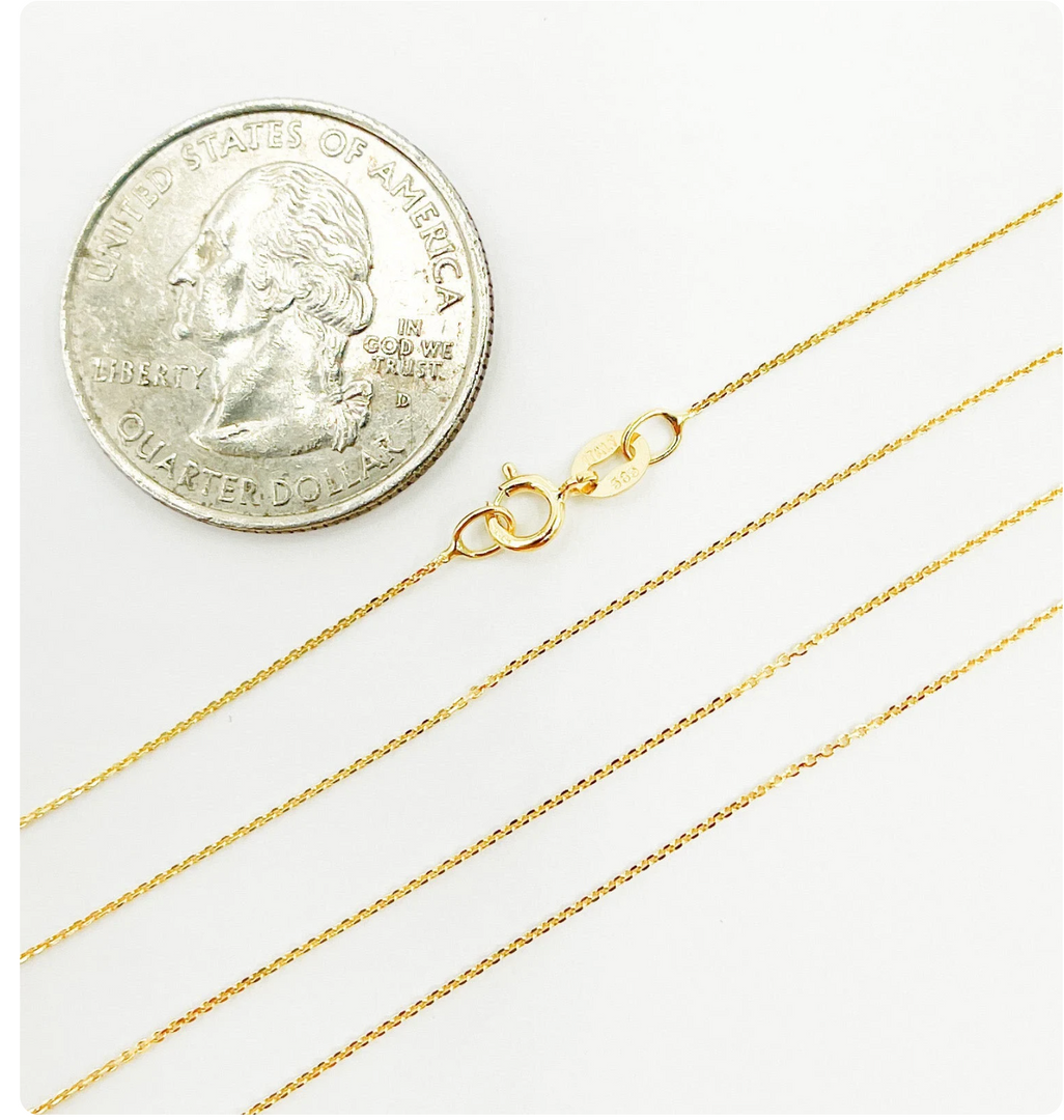 Solid Gold Cable Chain