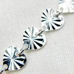 Load image into Gallery viewer, V129SS. Sterling Silver Textured Heart Chain
