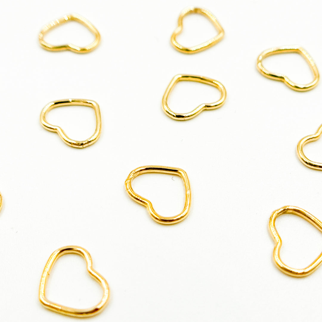 V290MGF. 14k Gold Filled Heart Charm