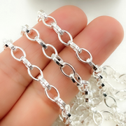 Sterling Silver Flat Oval Link Chain