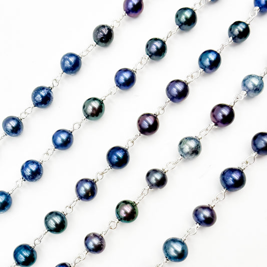 Round Shape Sterling Silver Wire Chain