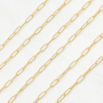 Load image into Gallery viewer, 2505LGF. 14k Gold Filled Hammered Paperclip Chain
