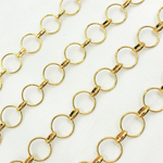 Load image into Gallery viewer, V156GP. Gold Plated 925 Sterling Silver Round Links Chain