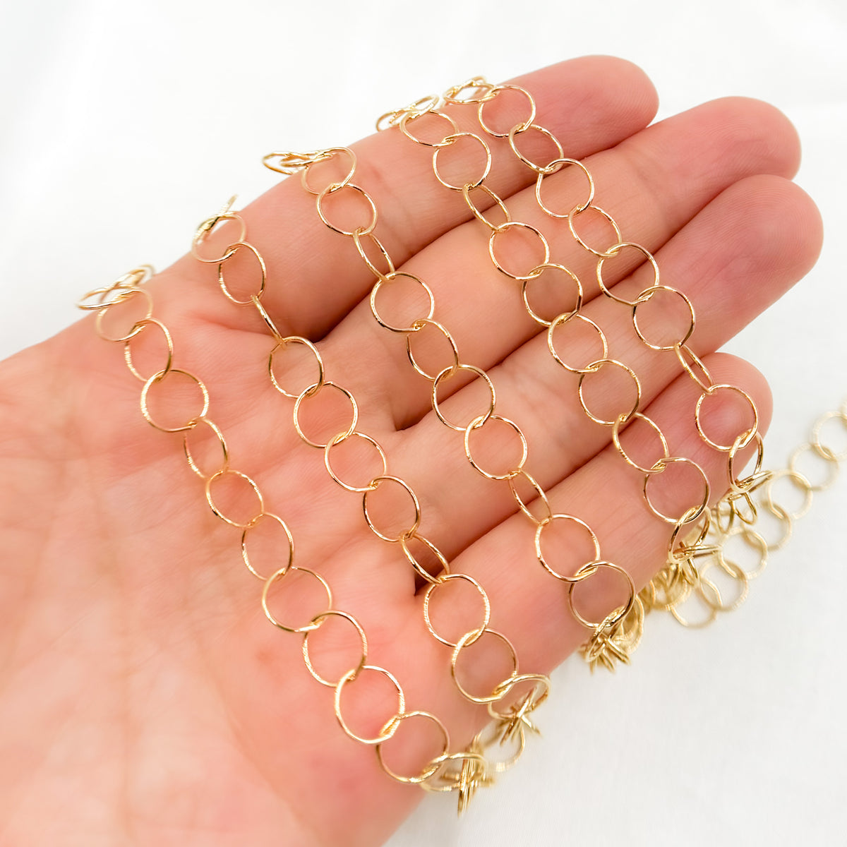14K Gold Filled Round Link Chain