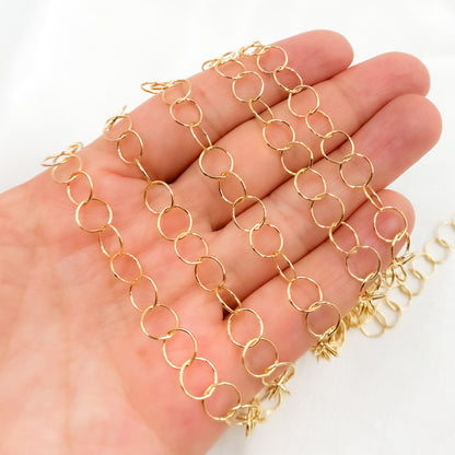 14K Gold Filled Round Link Chain