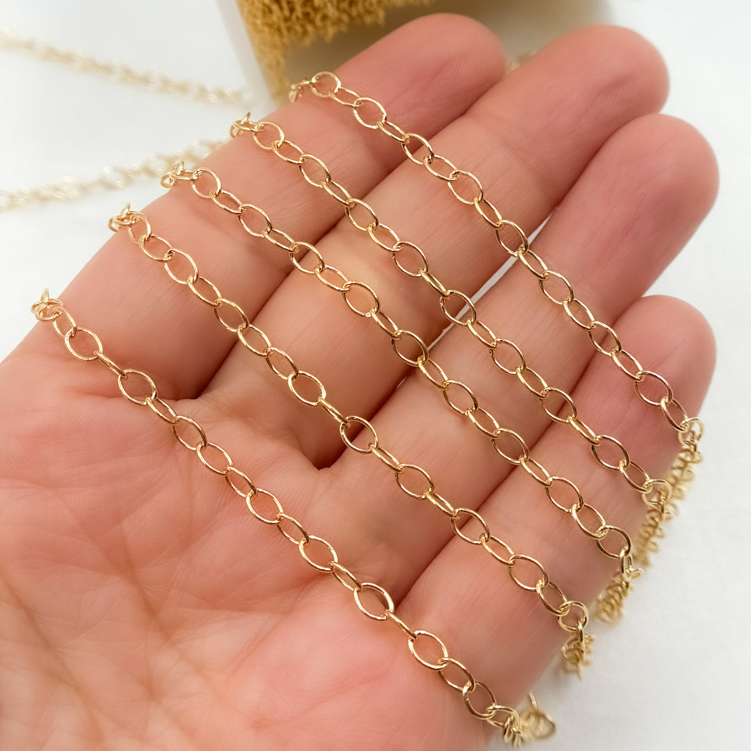 Gold-Filled Smooth Cable Chain. 2208DR