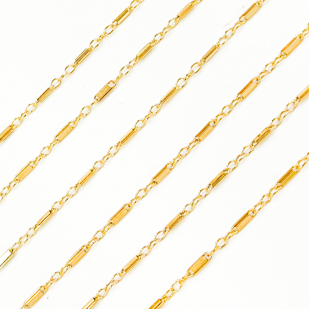 14K Gold-Filled Cable Tube Chain