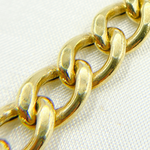 Load image into Gallery viewer, Gold Plated 925 Sterling Silver Curb Chain. V46GP
