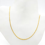 Load image into Gallery viewer, TRE004. 14k Solid Yellow Gold Wheat Chain