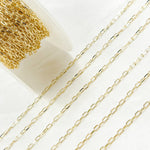 Load image into Gallery viewer, 050FLCL2T5BYFT. 14K Solid Yellow Gold Diamond Cut Chain
