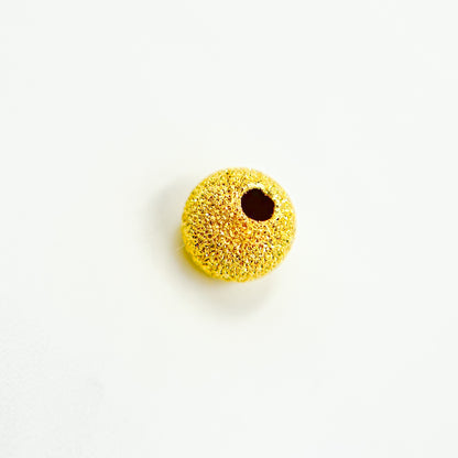 6MM Gold Plated Sterling Silver Laser Cut Beads