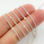 Load image into Gallery viewer, 69S7SS. Sterling Silver Marina Link and Curb Link Chain

