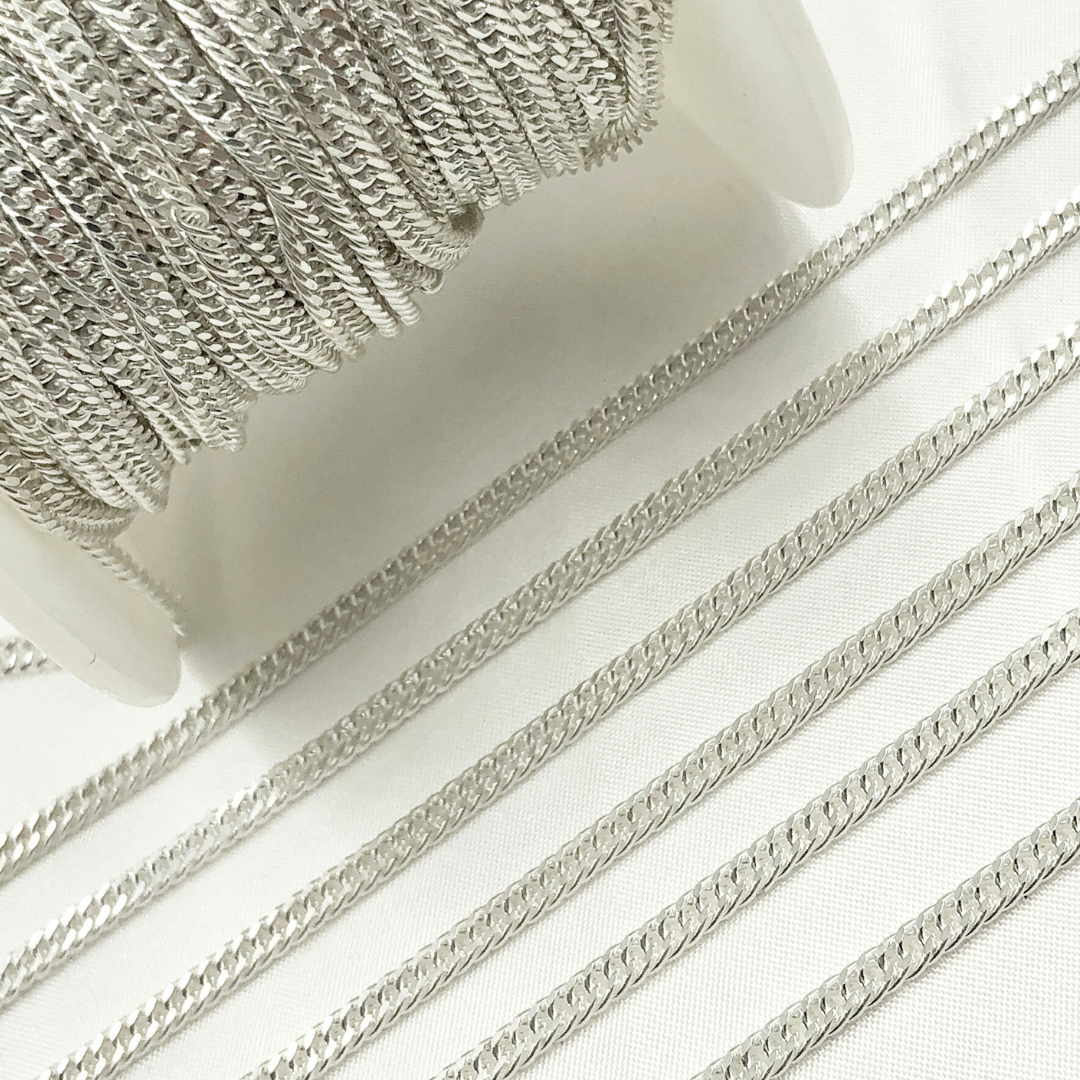 Y67SS. Sterling Silver Solid Double Curb Chain