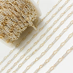 Load image into Gallery viewer, XM3331CTT. Gold Filled and Sterling Silver Long and Short Curb Link Chain
