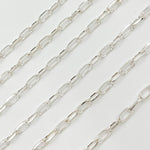 Load image into Gallery viewer, Y53SS. Sterling Silver Diamond Cut Oval Chain
