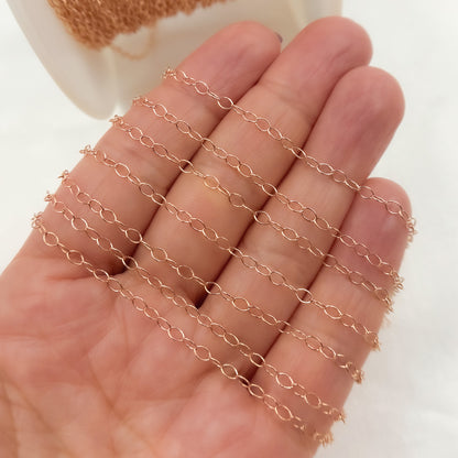 Rose Gold-Filled Smooth Cable Chain