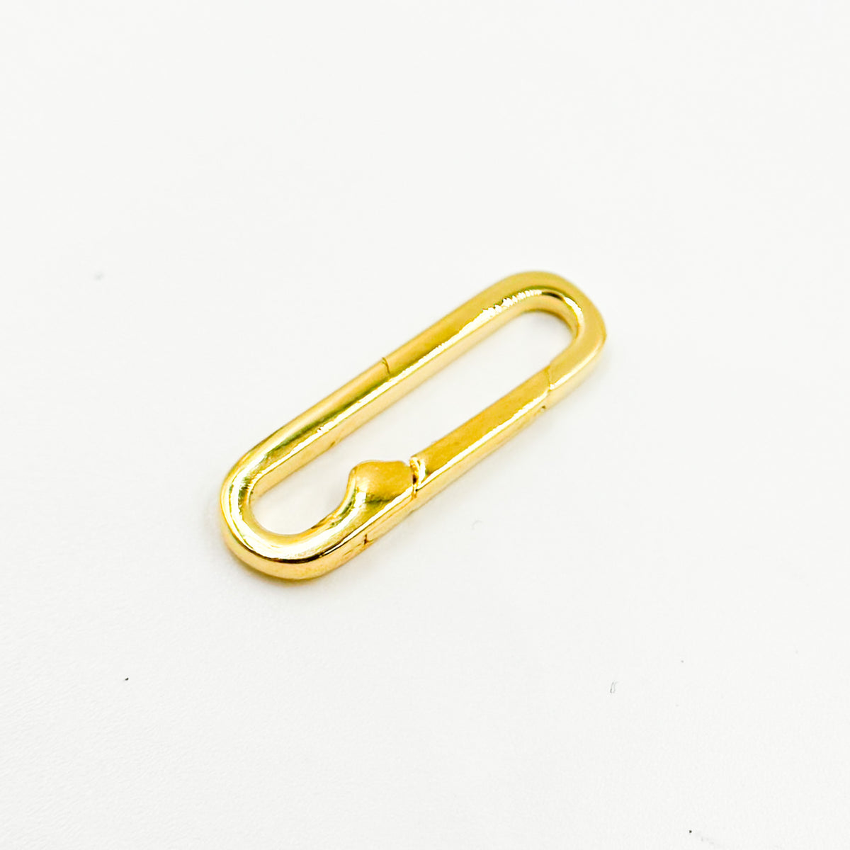 20MM Gold-plated Sterling Silver Oval Clasp