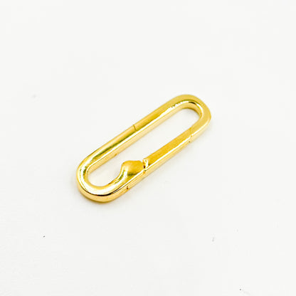 20MM Gold-plated Sterling Silver Oval Clasp