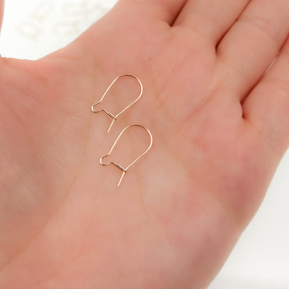 Gold Filled Kidney Ear Wire