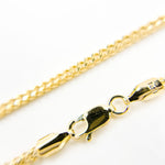Load image into Gallery viewer, 060HVI2004000. 14K Yellow Gold Hollow Franco Chain