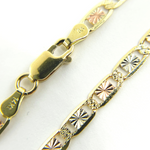 Load image into Gallery viewer, 14K25Bracelet. 14K Solid Gold Tri-Color Marina Bracelet
