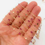 Load image into Gallery viewer, V295ENGF. 14K Gold Filled Enamel Chain with Paperclip &amp; Diamond-Cut Marina Links