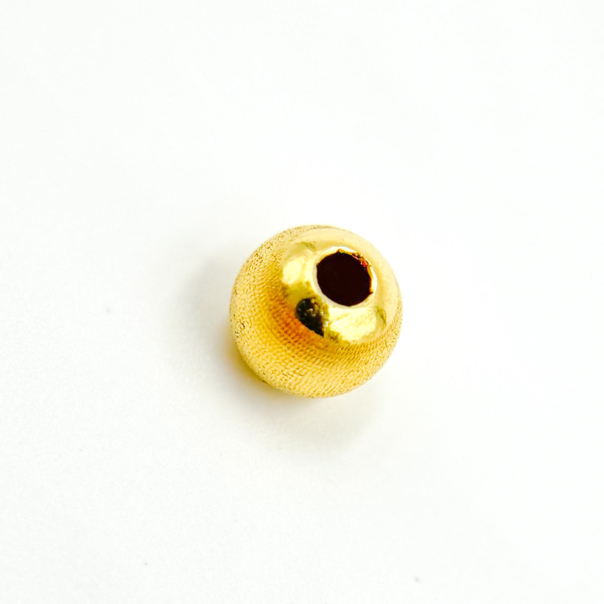 5MMGPBEADS. 5MM Gold Plated Sterling Silver Velvet Beads