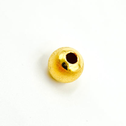 5MMGPBEADS. 5MM Gold Plated Sterling Silver Velvet Beads